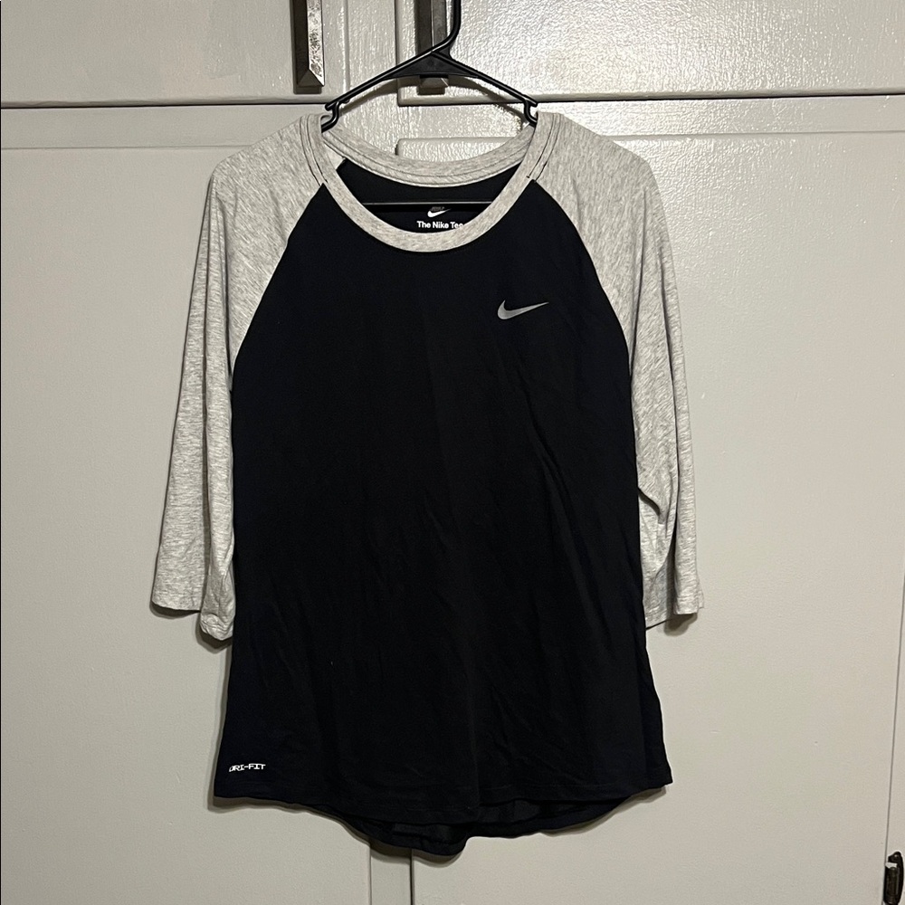 Nike Black and Gray Women's Top